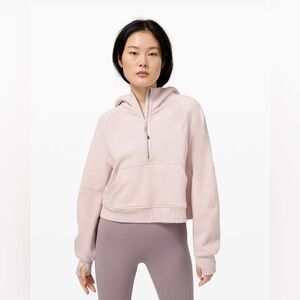 *SOLD* Lululemon Scuba Oversized Half-Zip Hoodie in Feather Pink - XS/S